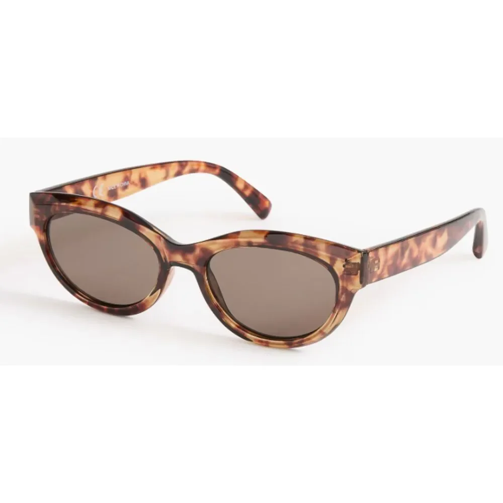 J Crew Womens Cat Eye Sunglasses Vintage Inspired Tortoise Brown 100% UVB/UVA